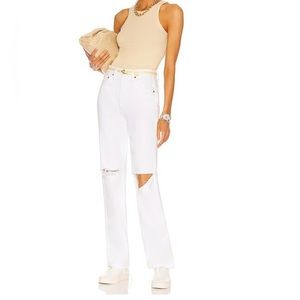 Re/Done  90’s high rise loose in white 24